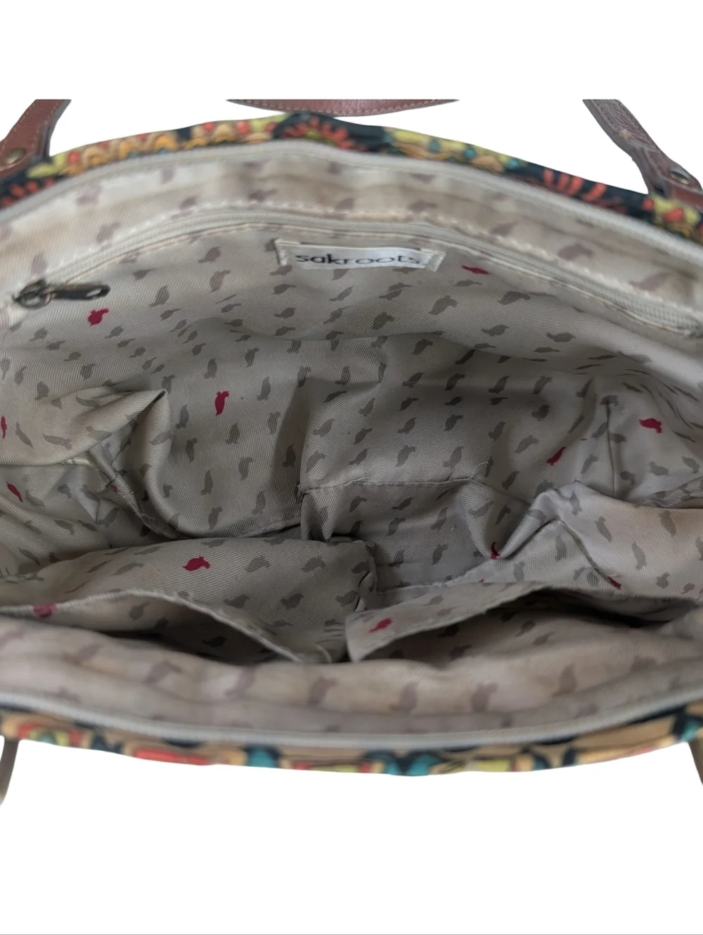 Sakroots Artist Circle Tote Colorful Boho Print Shoulder Bag
